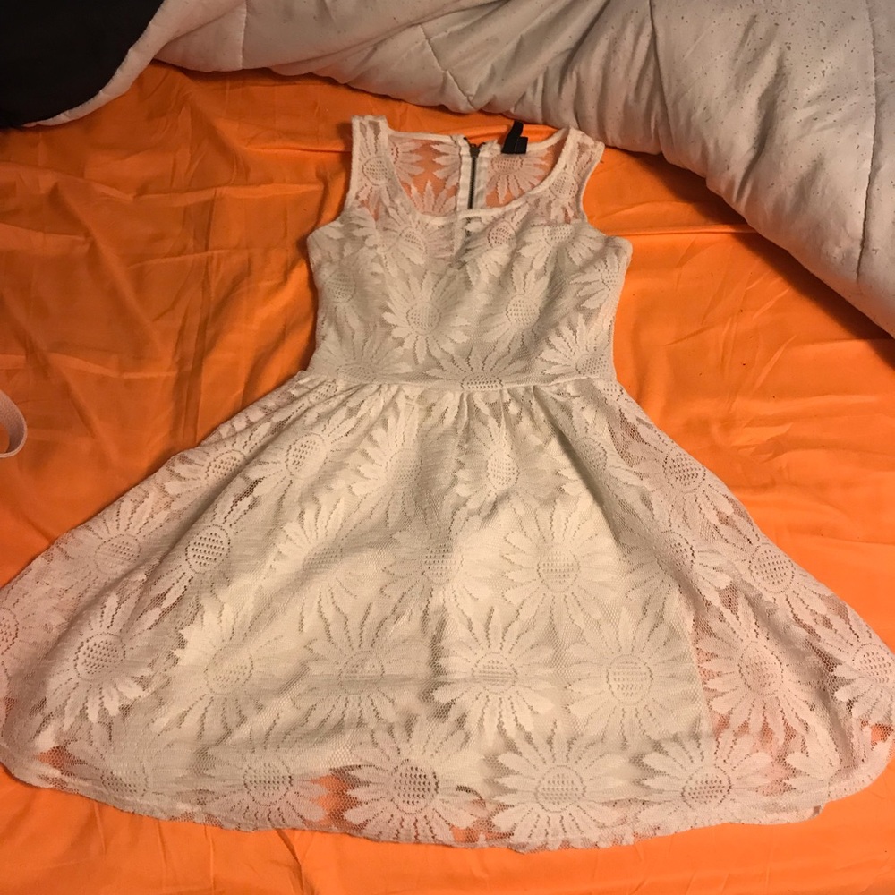 A white mini dress! Can wear anywhere!